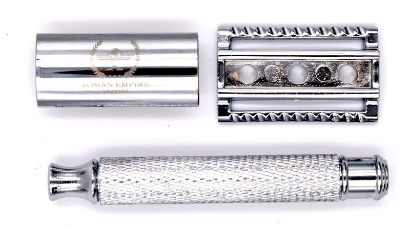 Roman Empire Shaving Caesar Safety Razor - Elegant Safety Razor For Men And Women - Wet Razor Set Including 20 Razor Blades From Astra, Derby, Shark, Treet - Razor Set - NewNest Australia