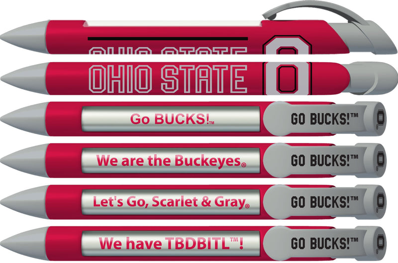 Greeting Pen Ohio State Buckeyes 5" X 8.25" Notebook / 2 Pen Set (1243M2) - NewNest Australia