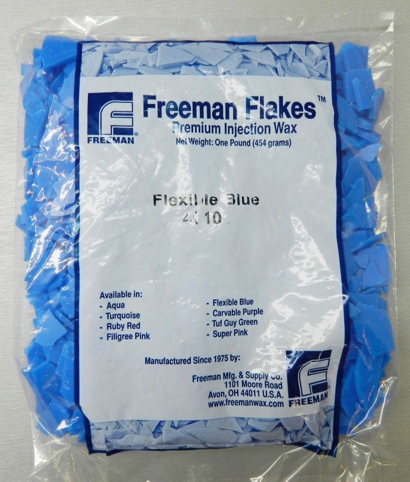 Freeman Injection Wax Flexible Blue Flakes Wax Jewelry Lost Wax Casting 1 Lb Bag - NewNest Australia