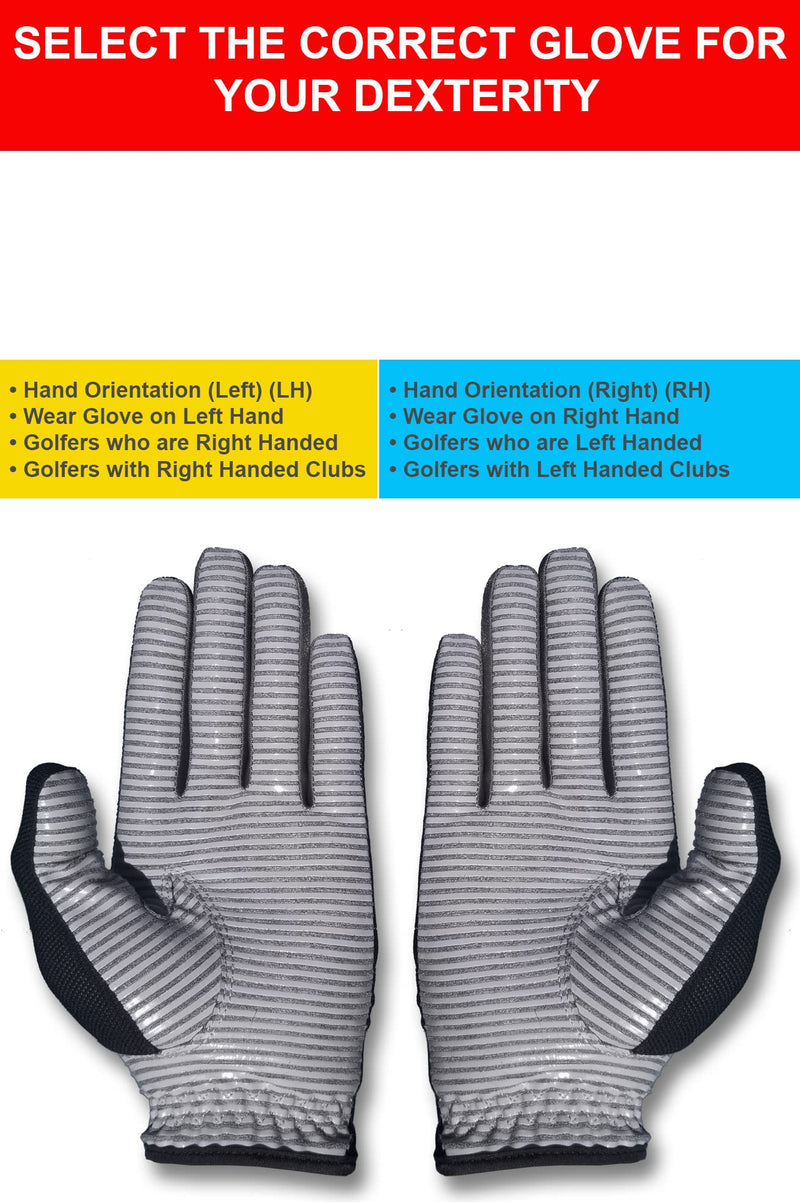 Claw Golf Glove for Men - Breathable, Long Lasting Golf Glove by CaddyDaddy Black Medium Left - NewNest Australia