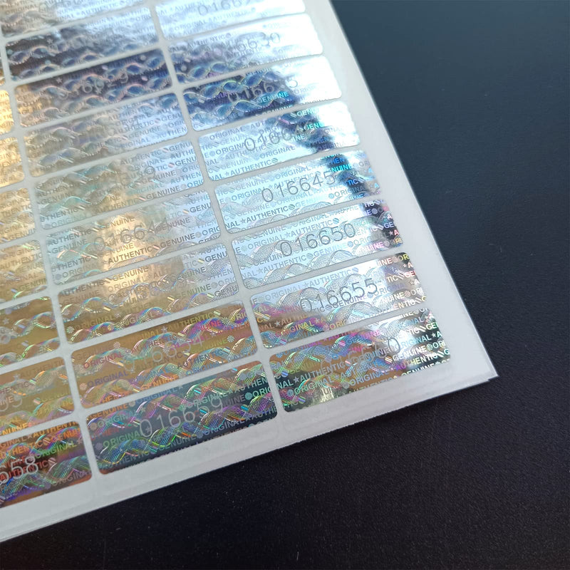 Silver Hologram Tamper Proof Stickers Warranty Void Seal Security Labels Genuine Hologram Labels with Unique Sequential Serial Numbering Tamper evident Stickers(320pcs) 1-320pcs - NewNest Australia