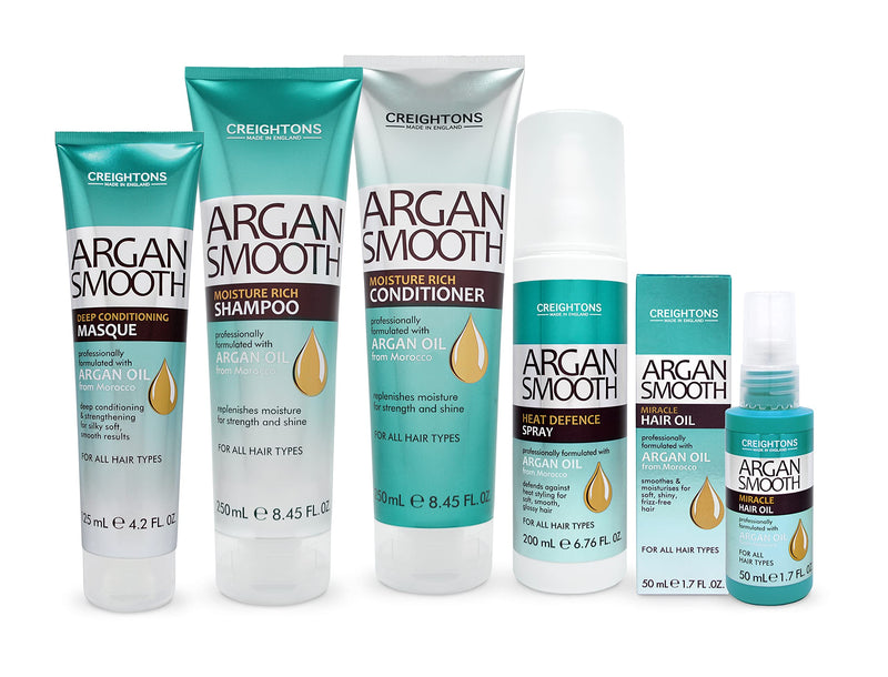Creightons Argan Smooth Miracle Hair Oil (50ml) - Professionally formulated with Argan Oil from Morocco, Replenishes moisture for strength & shine, For all hair types - NewNest Australia