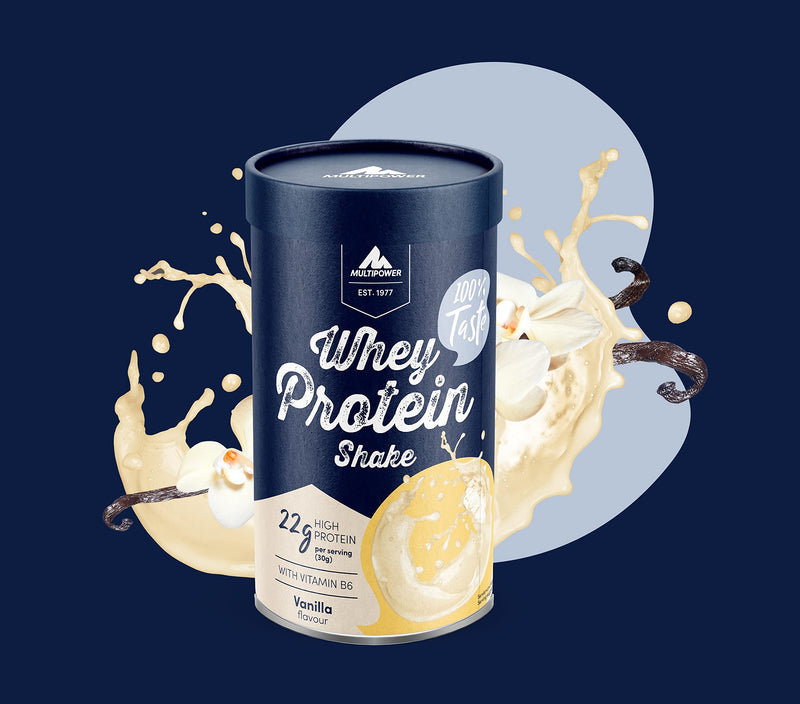 Multipower Whey Protein Shake Powder 420 g, Protein Powder with Vanilla Flavor and Vitamin B6, Ideal for Regeneration of the Body After Sports - NewNest Australia