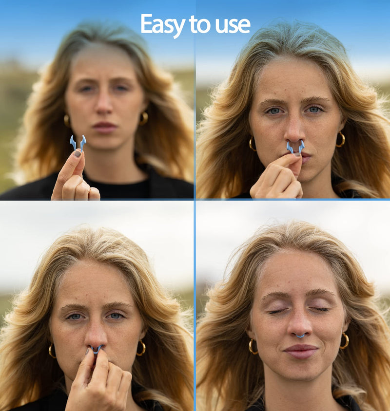 Airmax nasal dilator | Anti snore device | 76% more air | Breathe freely through the nose | More oxygen | 1 Pack classic small blue | Snoring aid for men and women | sleep better and wake up rested | nasal congestion | Free storage case included - NewNest Australia