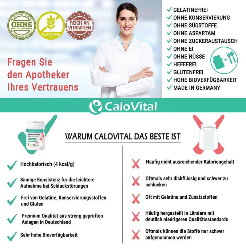 Drinking food high in calories for weight gain | Carbohydrates & protein as a calorie shake | Highly dosed with many vitamins | CaloVital - Premium quality from Germany (chocolate 500g) chocolate 500g - NewNest Australia