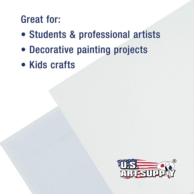 US Art Supply 3 X 5 inch Professional Artist Quality Acid Free Canvas Panel Boards for Painting 12-Pack (1 Full Case of 12 Single Canvas Board Panels) 3" x 5" - NewNest Australia
