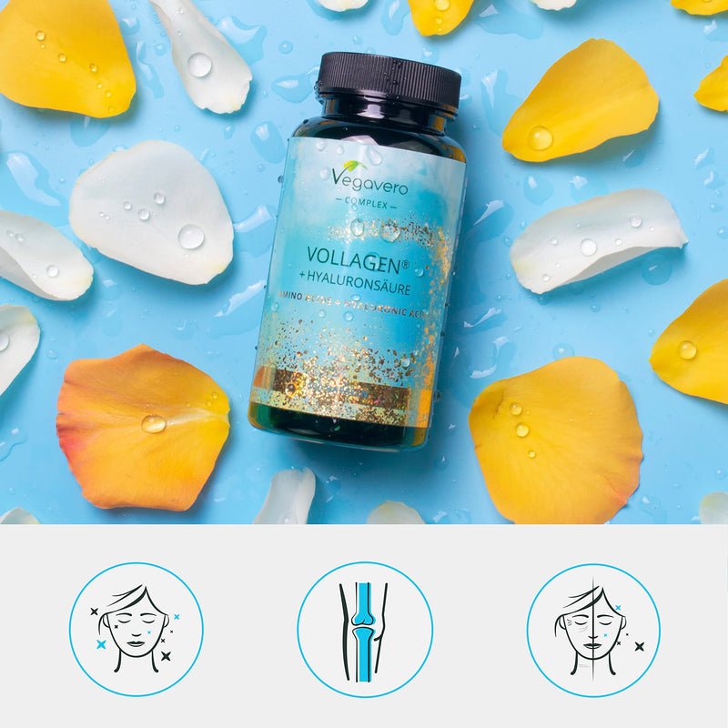 Vegan Collagen Capsules High Dose Unique: Brand Raw Material Vollagen Collagen Vegan With Hyaluronic Acid Laboratory Tested Vegan No Additives German Production Vegavero - NewNest Australia