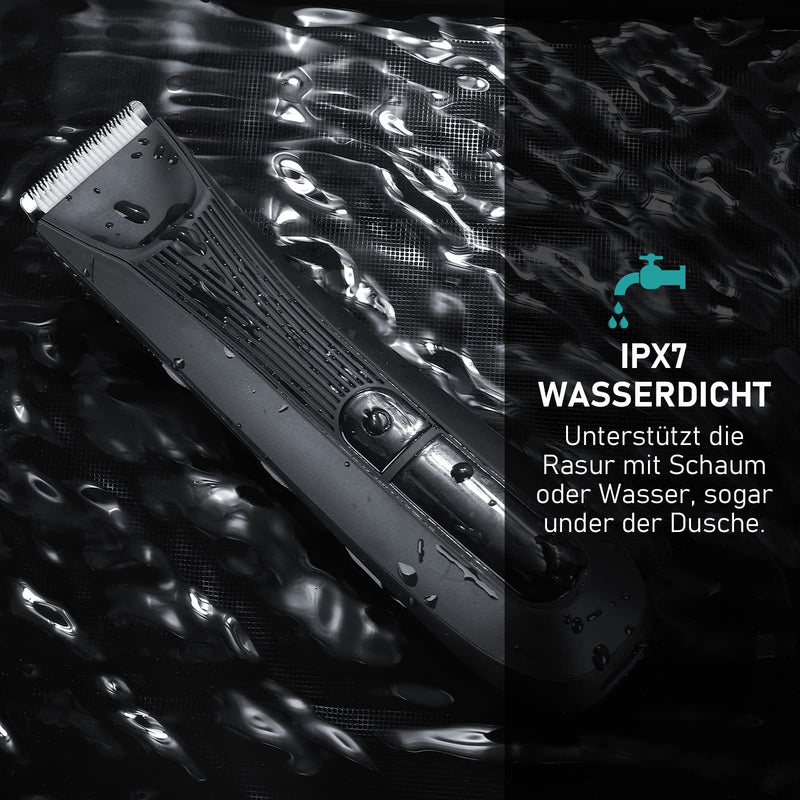 Kibiy Men'S Intimate Razor With Led Light And Display, Ipx7 Waterproof Body Hair Trimmer With Replaceable Anti-Cut Ceramic Blade And Standing Charging Station - NewNest Australia