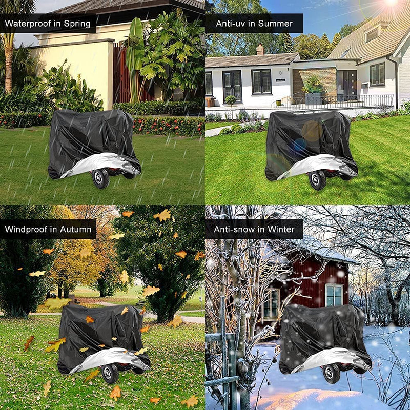 VVHOOY Mobility Scooter Cover Heavy Duty Mobility Scooter Rain Cover Waterproof 210D Oxford Electric Scooter Covers for Outdoor Storage All-Weather Indoor Outdoor Protection 140 x 66 x 91 cm - NewNest Australia