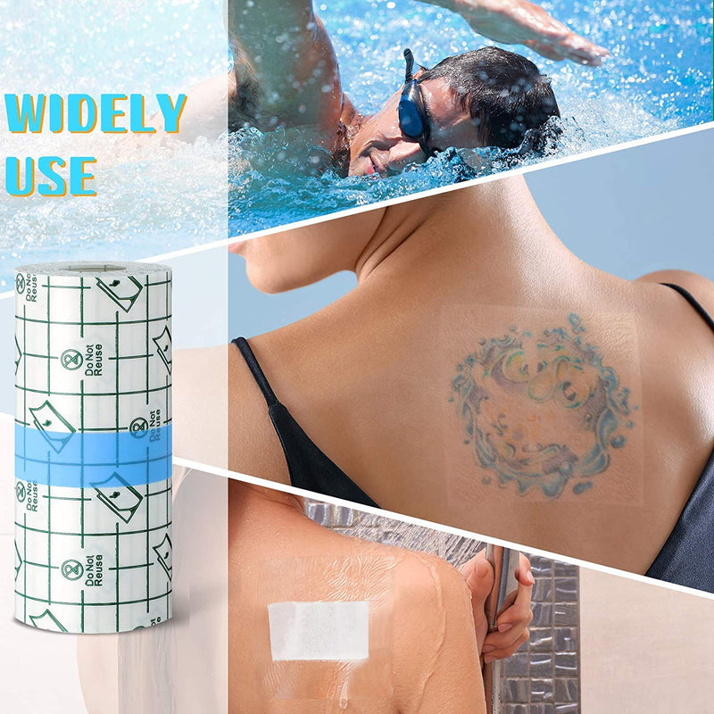 Waterproof Transparent Bandage 10 Cm X 10 M Shower Plaster Waterproof Large Film Bandage Plaster Roll Waterproof Plaster Anti-Allergic For Sports Showers (10 Cm X 10 M) - NewNest Australia