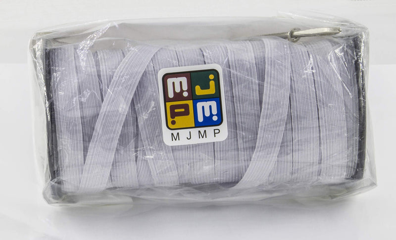 1/2" 40-Yards White Baraded Elastic Cord/Elastic Band/Elastic Rope/White Heavy Stretch Knit Elastic Spool(White)/Bedspread Band (White, 40 Yard) 1/2 Inch 40 Yard - NewNest Australia
