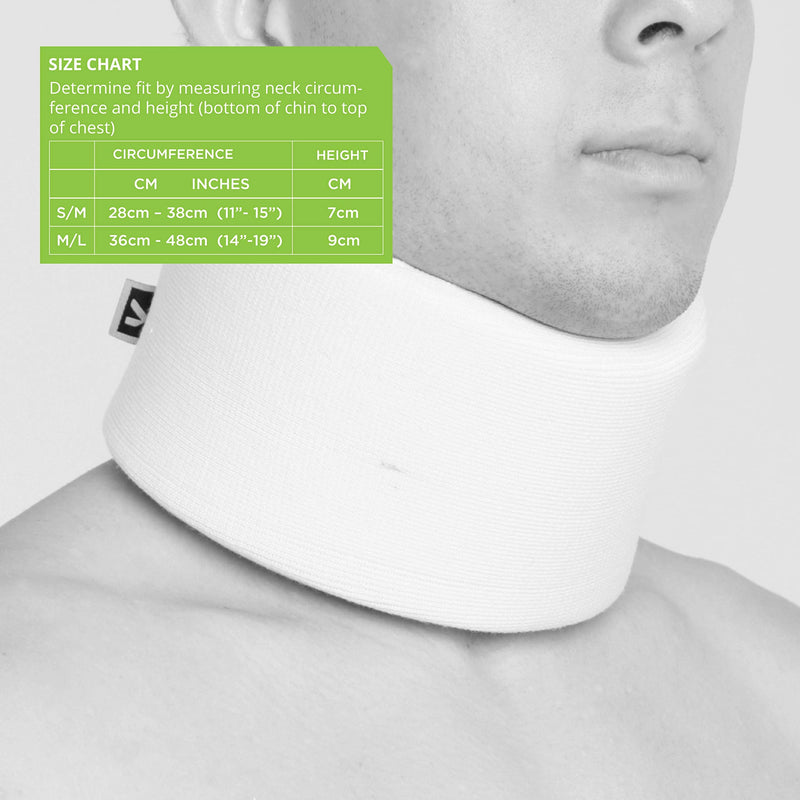 Foam Neck Collar by Kedley | Medical Grade Adjustable Neck Brace Support | Neck Support for Neck Pain | Cervical Neck Black Soft and Comfortable Cervical Collar Neck and Spine Injuries (M/L (Senior)) M/L (Pack of 1) Grey (1 pc) - NewNest Australia