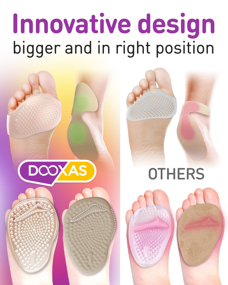 Dooxas Bunion Cushion For High Heels Shoes Metatarsal Pads For Women - Soft Gel Shoe Insoles Relieve Foot Pain - An Innovative Insoles Shape Design Adhesive Comfort, All In One - NewNest Australia