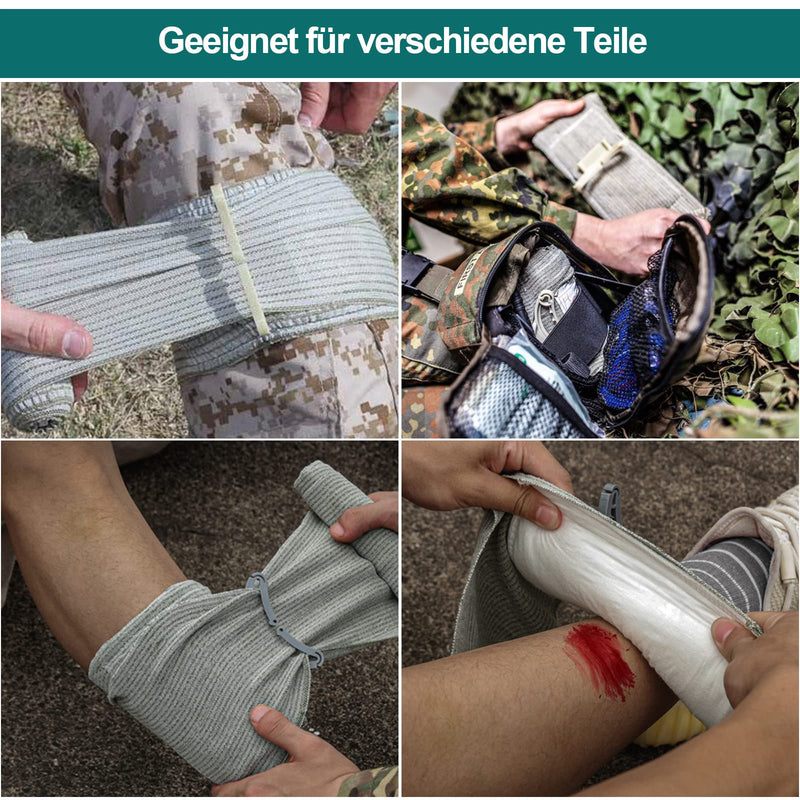 Pack Of 2 4 In Israeli Bandage Tourniquet Emergency Elastic Bandages Military Bandage Tactical Tourniquets First Aid Wound Haemostatic Bandage For Outdoor Sports, Camping, Hiking, Climbing - NewNest Australia