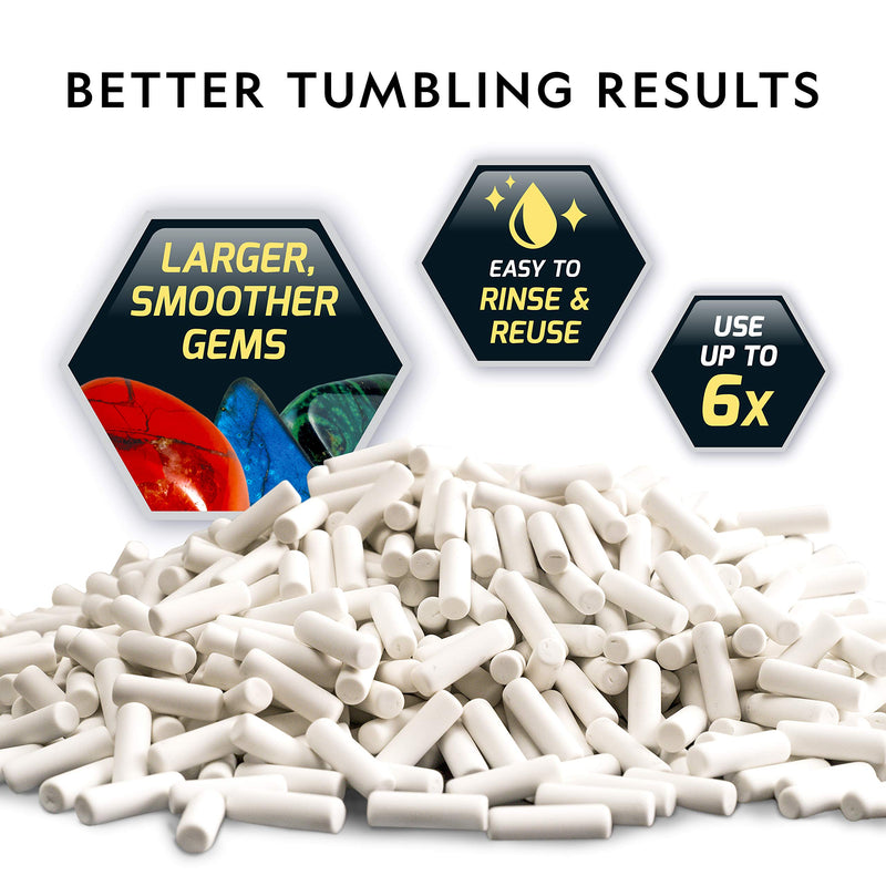 NATIONAL GEOGRAPHIC Rock Tumbler Ceramic Pellets – 1.5 lb Ceramic Media for Rock Polisher, Use with Rock Polishing Grit, Protects Rocks, Improves Tumbling, Reusable, Rock Tumbling Supplies - NewNest Australia