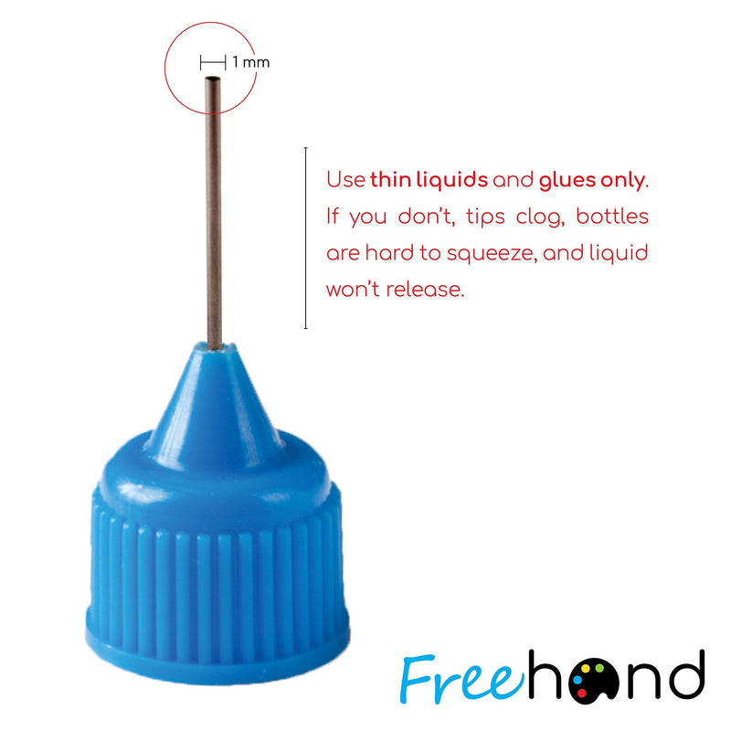 Precision Tip Applicator Bottle Four 1 Oz. Bottles and 12 Tips for Multi-Purpose Use - NewNest Australia