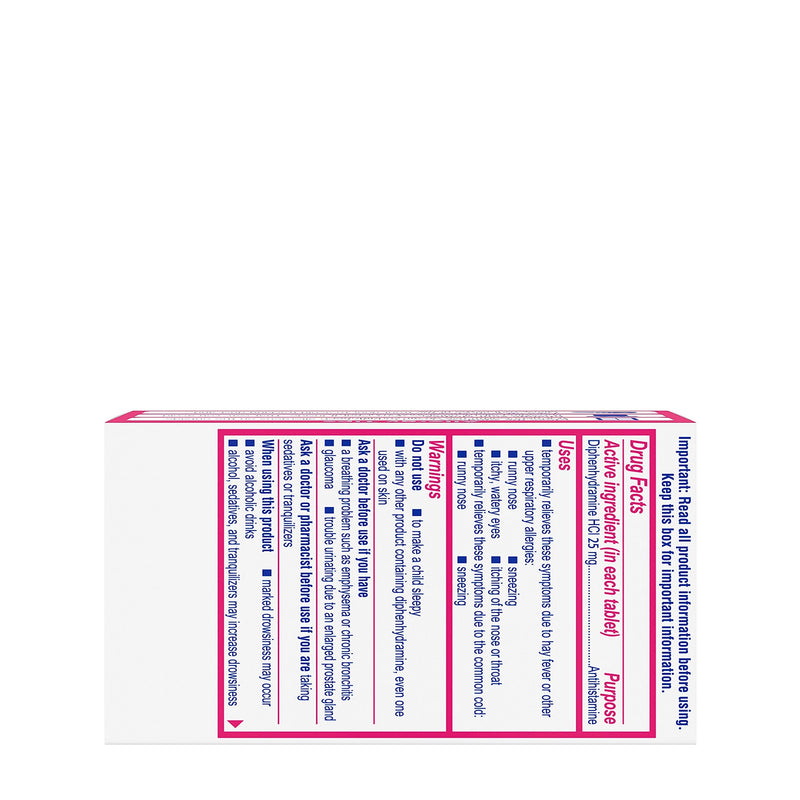 Benadryl Ultratabs Antihistamine Allergy Relief Tablets, Diphenhydramine HCl 25mg, 100 ct - NewNest Australia