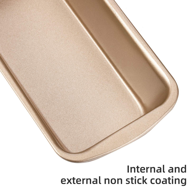 NewNest Australia - Non-Stick Loaf Pan Set, 4 Pieces Toast Baking Mold, Rectangle Baking Tray for Oven Baking (7.2 x 3.7 Inches) 7.2 x 3.7 Inches 