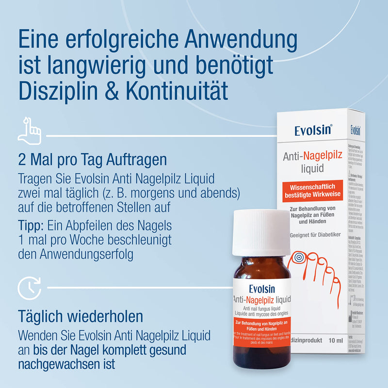 - Evolsin Anti-Nail Fungus Liquid I 10 Ml I Scientifically Tested Remedy Against Nail Fungus I Fast And Intensive Nail Fungal Treatment - Works In 20 Seconds - NewNest Australia