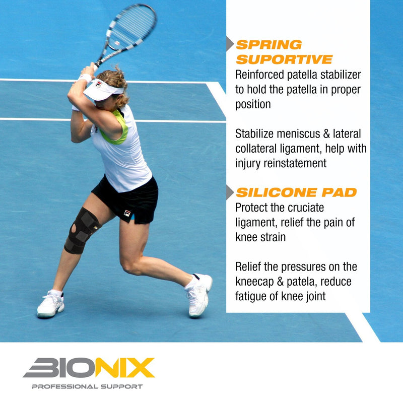 Bionix Knee Support Patella Stabiliser, Full Adjustable Neoprene Strap Brace with Compression Bandage For Joint Pain Relief, Runners Knees, Arthritis, Meniscus Tear, Tendonitis, ACL For Men and Women - NewNest Australia