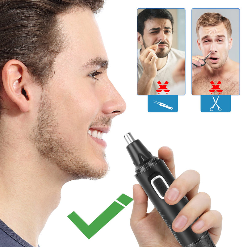 Nose Hair Trimmer Nose Hair Trimmer Ear Hair Trimmer, Nose and Ear Hair Trimmer, Eyebrow Lip Hair Painless Epilator, IPX7 Washable Facial Hair Remover for Men and Women - NewNest Australia