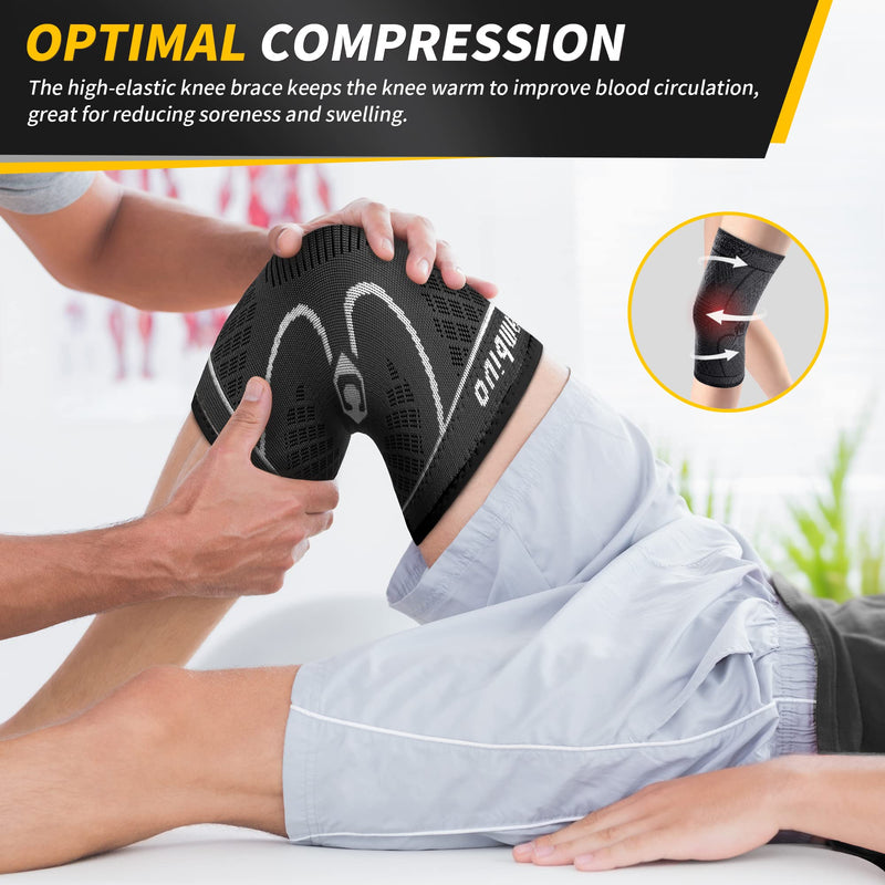 Cambivo 2 X Knee Support For Women And Men, Bandage Knee For Running, Hiking, Jogging, Sports, Volleyball, Knee Pads, Helpful Recovery For Meniscus Tears, Acl And Arthritis - NewNest Australia