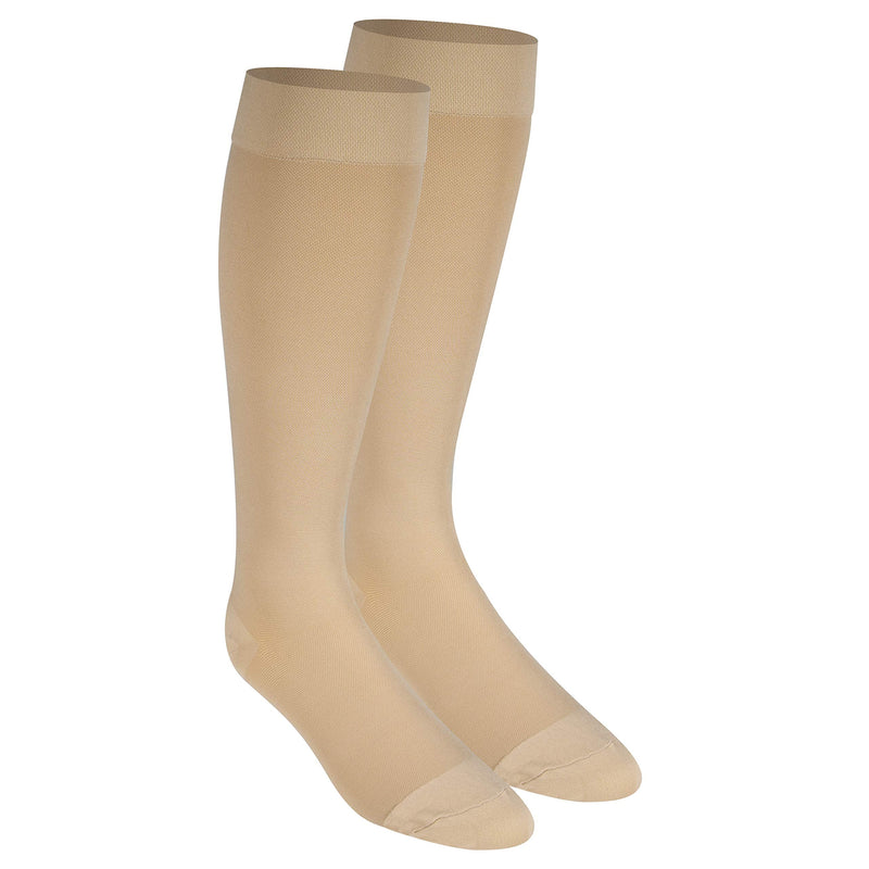 NuVein Medical Compression Stockings, 20-30 mmHg Support for Women & Men, Knee Length, Closed Toe, Beige, 3X-Large - NewNest Australia