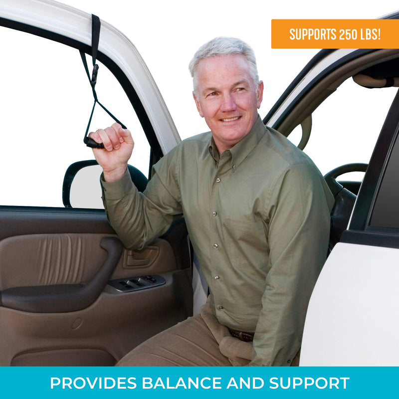 Stander CarCaddie - Automotive Standing Aid and Adjustable Safety Vehicle Support Handle Portable Nylon Car Assist Device (Eligible for VAT Relief in the UK) Black - NewNest Australia