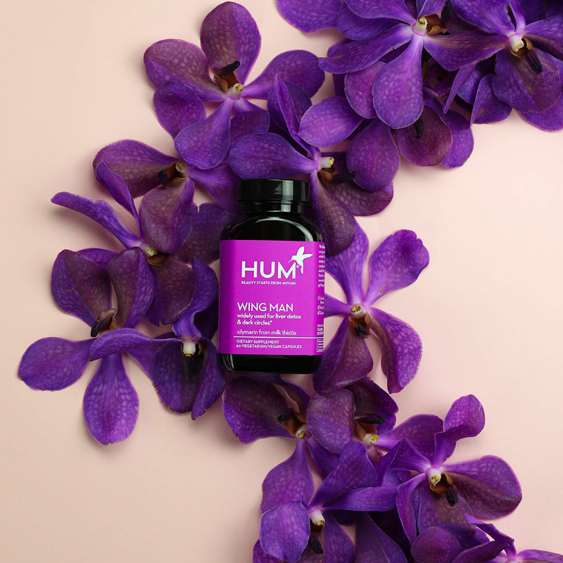 HUM Wing Man - Liver Detox Supplement with Milk Thistle, Dandelion & Artichoke Leaf - Helps Flush Liver of Toxins - Liver Cleanse Supplement (60 Vegan Capsules) - NewNest Australia