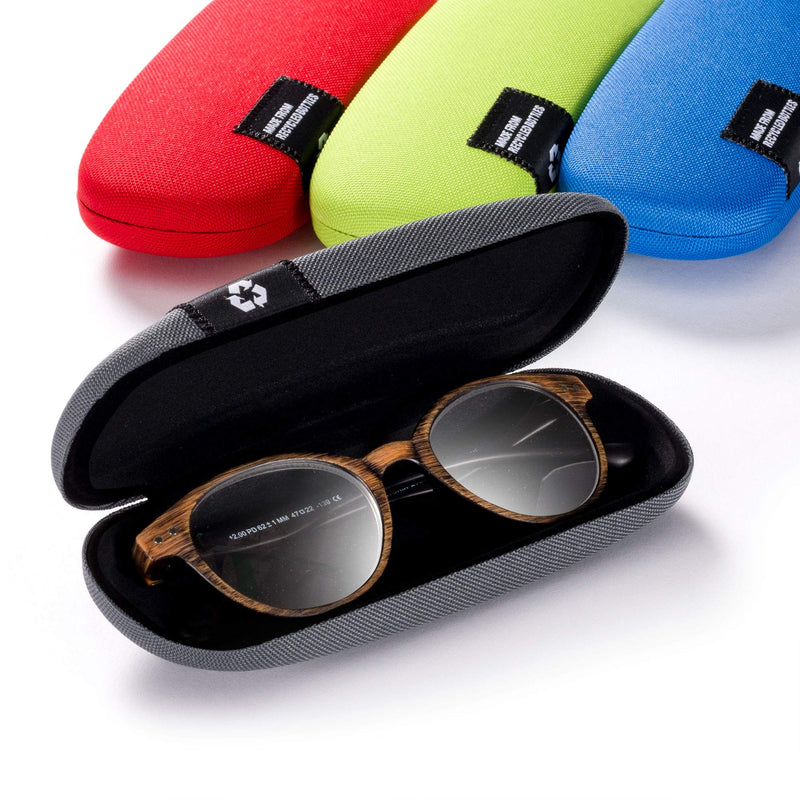 FEFI - Hardcase glasses case with fabric cover made from recycled PET bottles gray - NewNest Australia