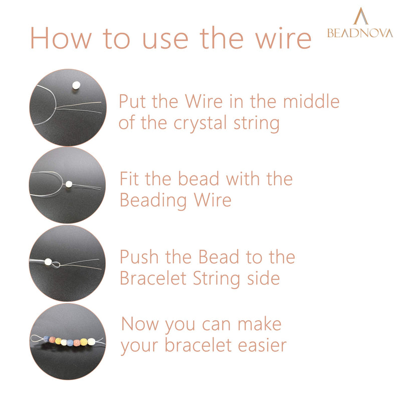 BEADNOVA 0.6mm Bracelet String Clear Craft Wire Stretch String Cord for Jewelry Making Beading Thread Elastic String Cord (100m) - NewNest Australia