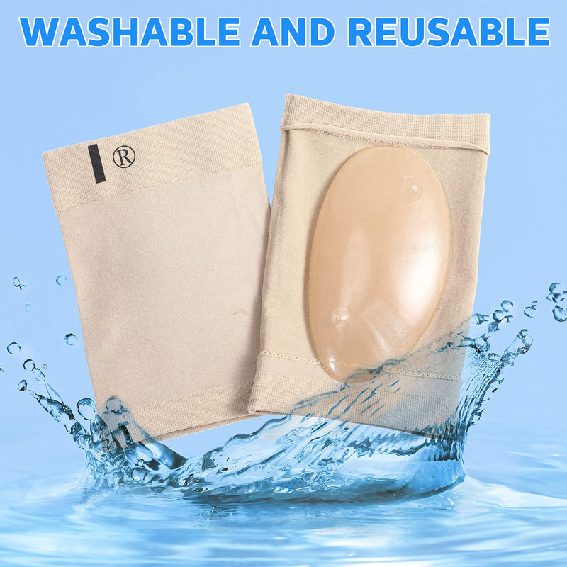 Metatarsal Support Arch Support Sleeves Padded Plantar Fasciitis Support Gel Pad Arch Socks Sole Arch Socks for Women Flat Feet Pain Relief Plantar Fasciitis (Beige) Beige - NewNest Australia