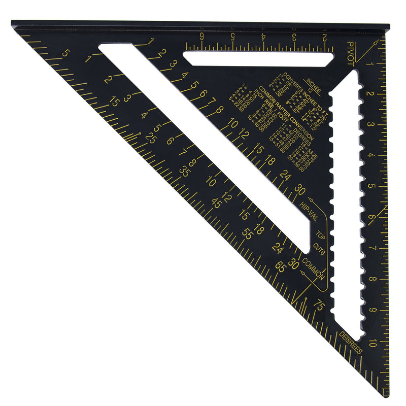 VINCA ARLS-12 Aluminum Rafter Carpenter Triangle Square 12 inch Measuring Layout Tool - NewNest Australia