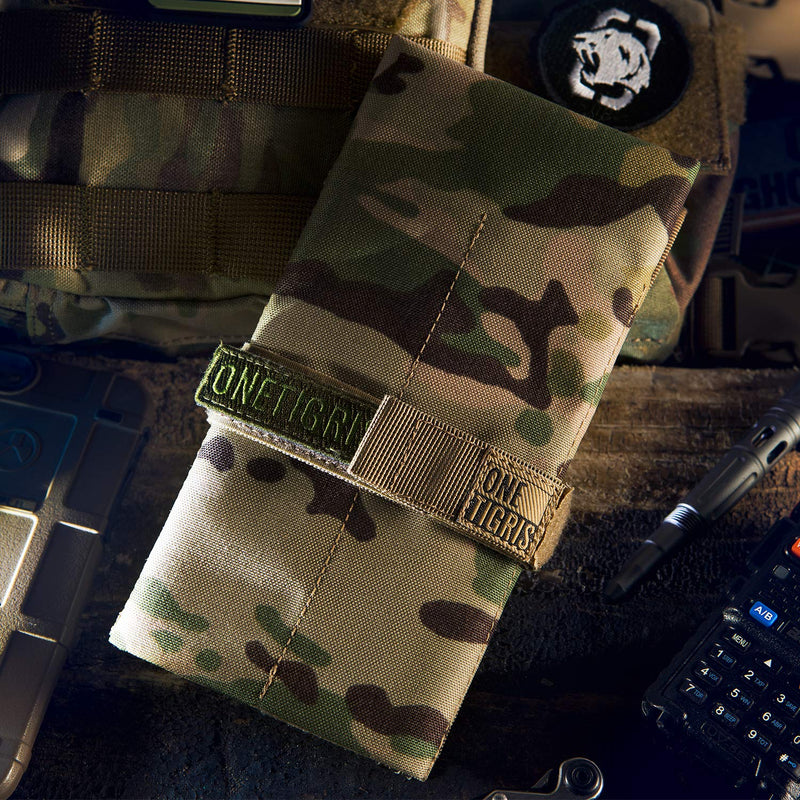 OneTigris Tactical Roll-up Tool Pouch with 12 Pockets - Hand Tool Roll Organizer Storage Bag (Multicam) Multicam - NewNest Australia