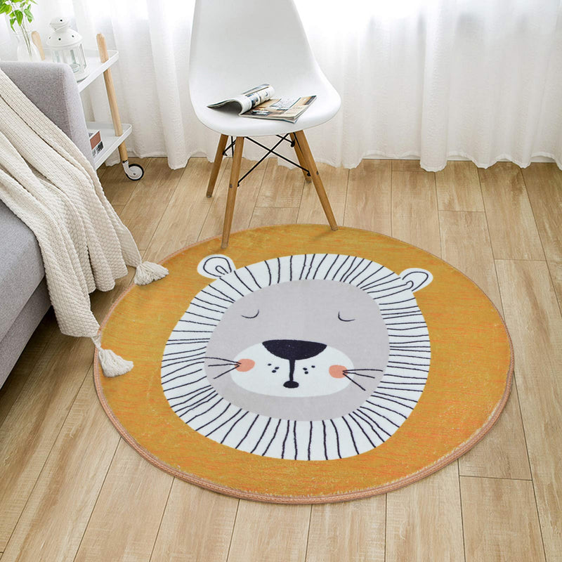 USTIDE Faux Wool Kids Play Mat, Thick Baby Crawling Area Rug, Infant Baby Room Decor 35.4'' Bedroom Rug Super Soft Anti-Slip Cartoon Animal Baby Floor Mat 35.4'' A - NewNest Australia