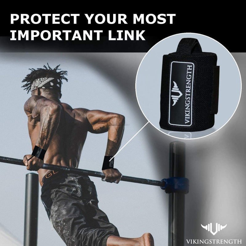 Vikingstrength Wrist Brace Support for Weight lifting, Crossfit, Bodybuilding and Fitness. Premium Quality Wrist Wraps for Pain relief and Recovery. Wrist Strap + V-Strength Workout App - NewNest Australia