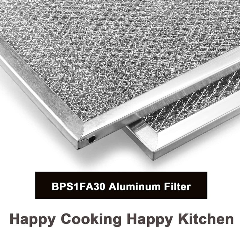 Fetechmate Range Hood Filter BPS1FA30 Aluminum Grease Filter for QS1 and WS1 Range Hoods,11-3/4" x 14-1/4" x 3/8"(L x W x H),2 Pack - NewNest Australia