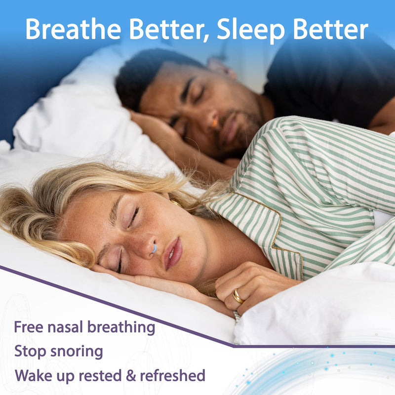 Airmax nasal dilator | Anti snore device | 76% more air | Breathe freely through the nose | More oxygen | 1 Pack classic small blue | Snoring aid for men and women | sleep better and wake up rested | nasal congestion | Free storage case included - NewNest Australia