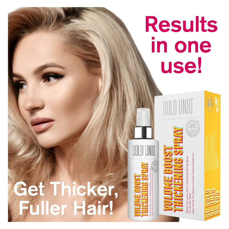 Volumising Hair Thickening Texture Spray - Thicker Hair on 1st Use, For Fine, Flat & Thin Hair, Volume Products For Women & Men, Adds Texture & Body- Get Visibly Fuller Hair, Light Weight & Non Sticky - NewNest Australia