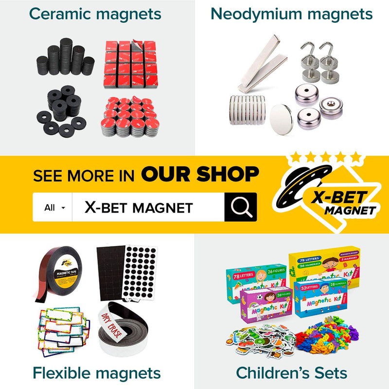 Magnetic Dots - 80 Self Adhesive Magnet Dots (0.8" x 0.8") - Peel & Stick Magnetic Circles - Flexible Sticky Magnets - Sheets is Alternative to Magnetic Squares, Stickers, Strip and Tape - NewNest Australia