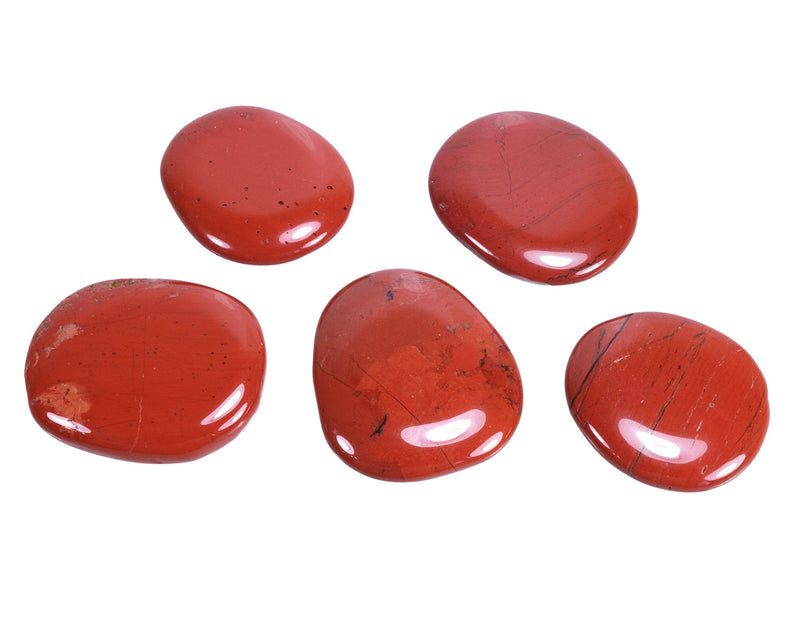 Red Jasper Slice Stone | Hand flatterer pocket stone | High quality gemstone Life Source Plus - NewNest Australia