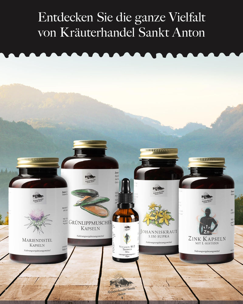 KRÄUTERHANDEL SANKT ANTON Green Lipped Mussel Capsules (150 for 1-3 Months) - Dietary Supplement with Green Lipped Mussel Concentrate - 500 mg per Capsule - Premium Quality 150 Pieces (Pack of 1) - NewNest Australia