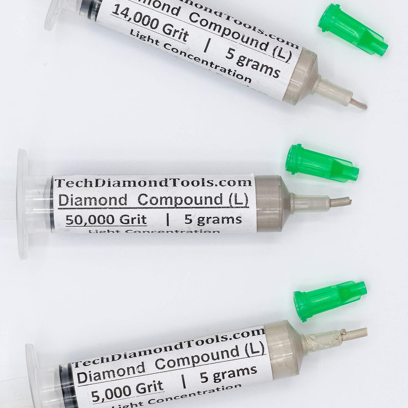 TechDiamondTools Kit of 3 Diamond Polishing Compound Polishing Paste 5000 14000 50000 Grit for Marble Glass Metal Rock Jewelry Resin Silver Gemstone with 10% of Diamond Powder USA Made 50000 14000 5000 grit - NewNest Australia