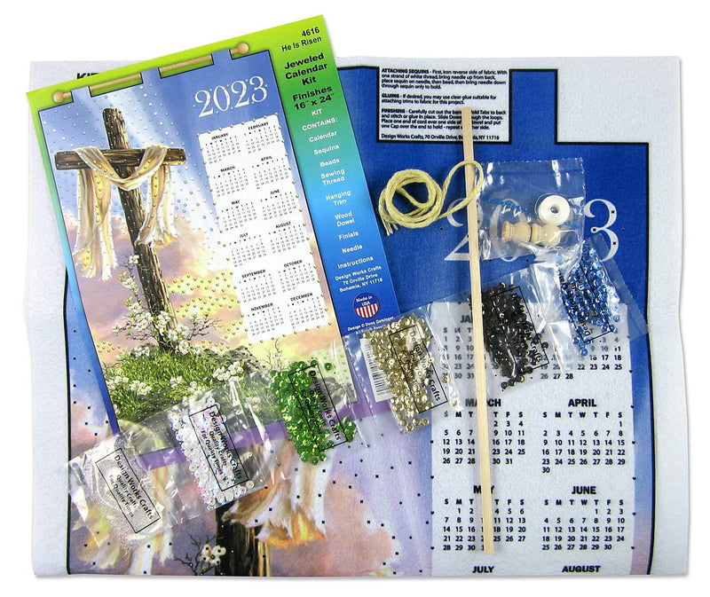 Design Works Crafts 2023 Sequin Calendar Kit, He is Risen - NewNest Australia