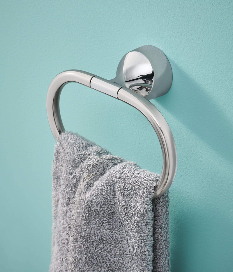 Moen MY3786CH Idora Single Post Bathroom Hand Towel Ring, Chrome - NewNest Australia