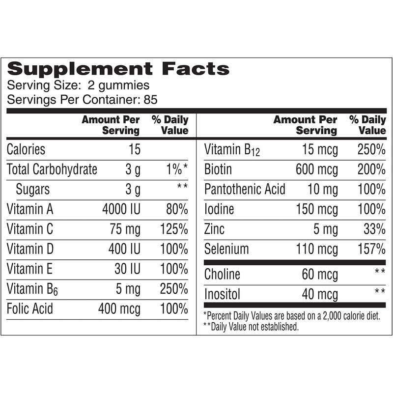 One A Day Men’s Multivitamin Gummies, Supplement with Vitamin A, Vitamin C, Vitamin D, Vitmain E, Calcium & more, 170 Count - NewNest Australia