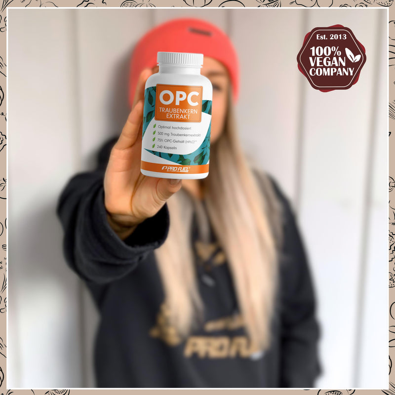 OPC grape seed extract - 240 capsules with 75% pure OPC per capsule - laboratory tested (HPLC method) with certificate: real 75% OPC content - 500 mg - 100% vegan 1x 240 capsules - NewNest Australia