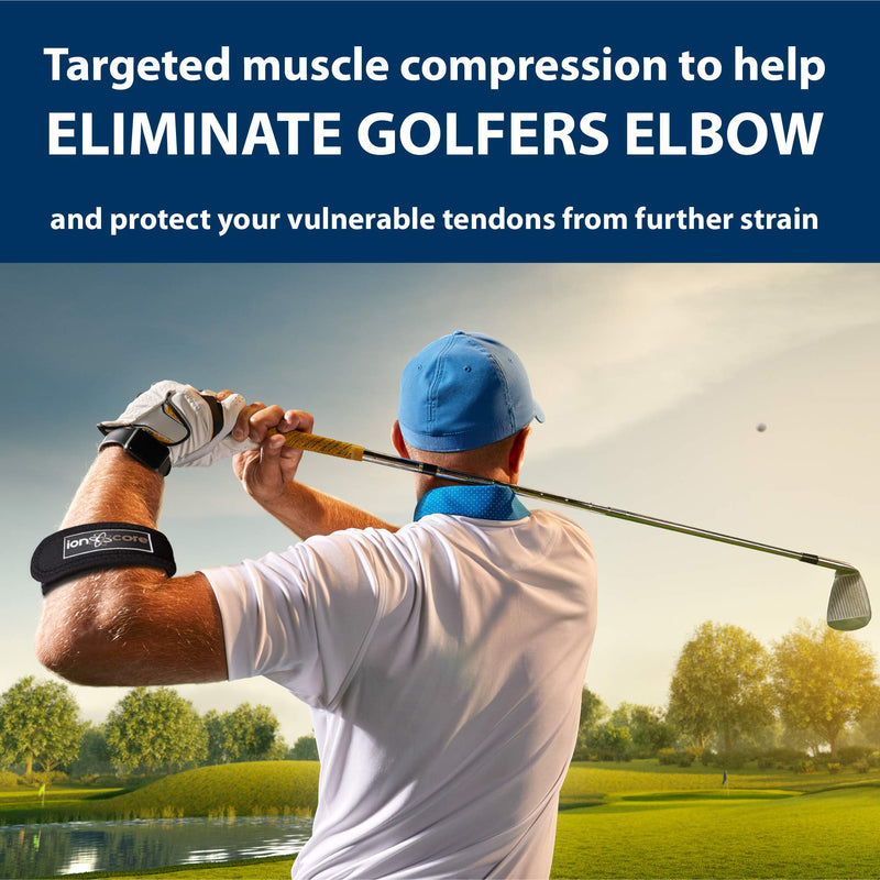 Ionocore® Tennis Elbow Support Strap - Golfers Arm Brace with Targeted Compression Pad & Fully Adjustable Clasp - Joint & Forearm Support Band to Aid Home Workouts & Exercise (1) 1 - NewNest Australia