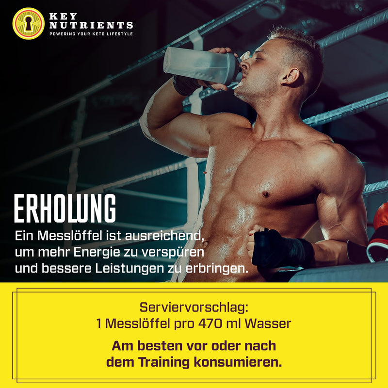 Key Nutrients Electrolytes - Lemonade - 90 servings - Electrolyte powder without sugar - Keto electrolyte sport: gluten-free without sugar - Addition: magnesium, potassium - Electrolyte powder lemon flavor 90 servings (pack of 1) - NewNest Australia