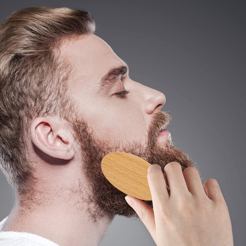 Beard brush with storage bag, 100% boar bristle brush for daily beard care, beard brush for men travel - NewNest Australia